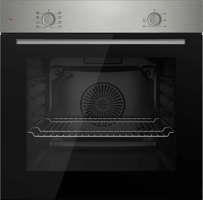 WO-B608(X) - Inbouw heteluchtoven - 68L - Hetelucht functie - Soft Close deur - Energieklasse A - 5 jaar garantie van Wiggo in Roestvrijstaal – productfoto